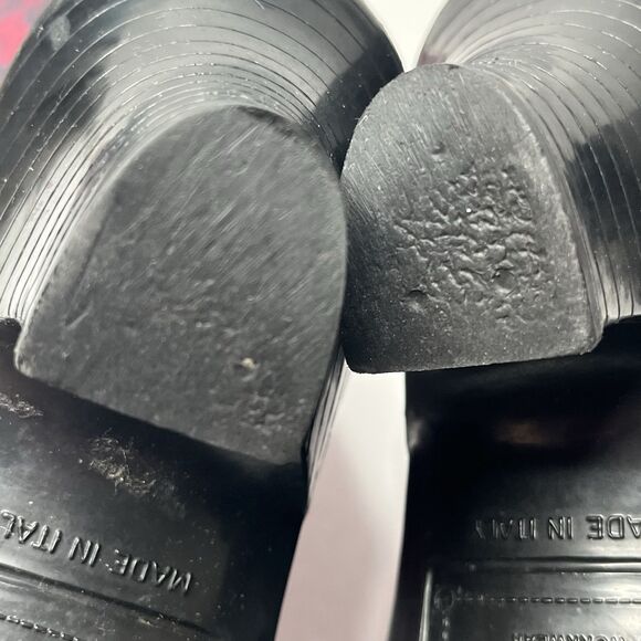 MARC JACOBS Heart Print Pink Rubber Heeled Rain Boots Womens Size 5.5 ITALY MADE - Picture 8 of 9